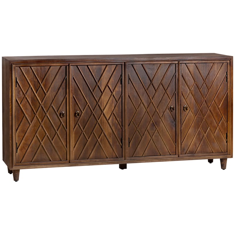 Crestview Collection Chippendale Media 4-Door Sideboard