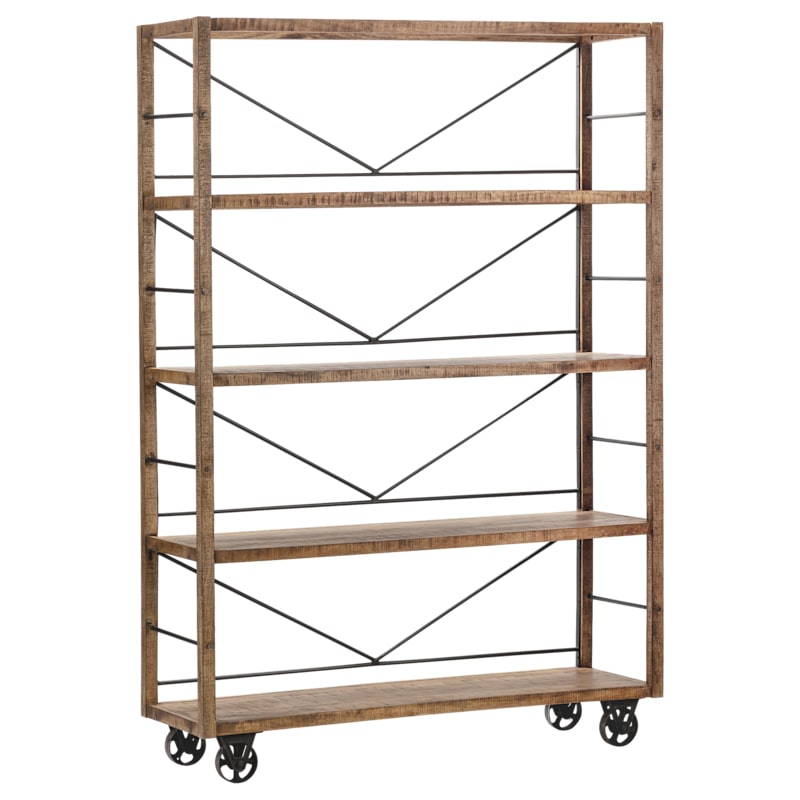 Crestview Collection Winslow Wheeled Bookshelf