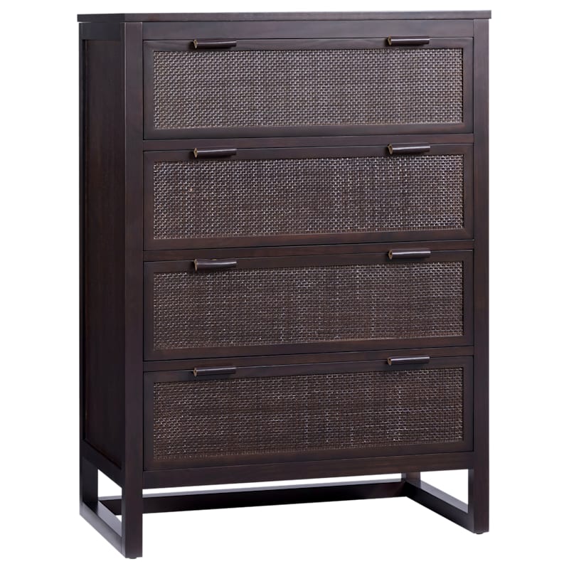 Teamson Home Hatteras Wide Wood 4-Drawer Dresser