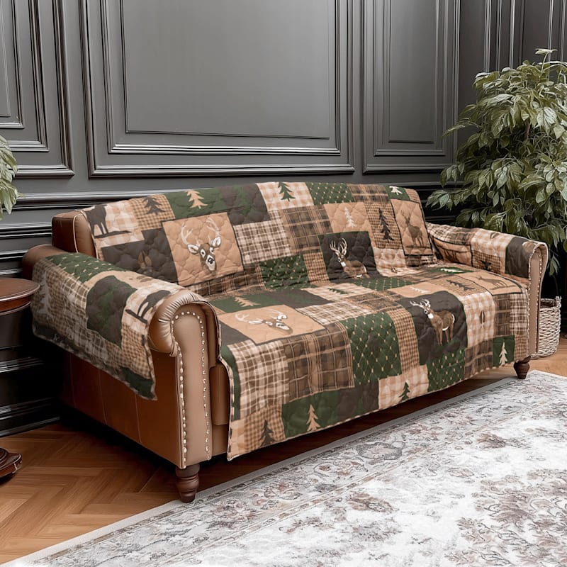 Donna Sharp Green Forest Oversized Sofa Cover