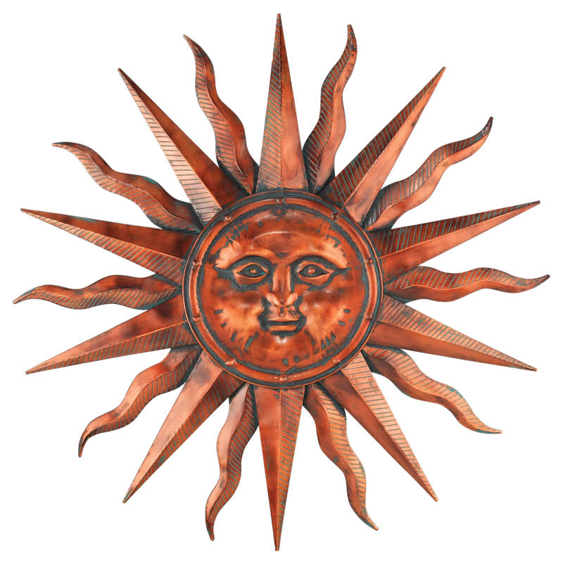Regal Art & Gift Copper Patina Sun Wall Decor