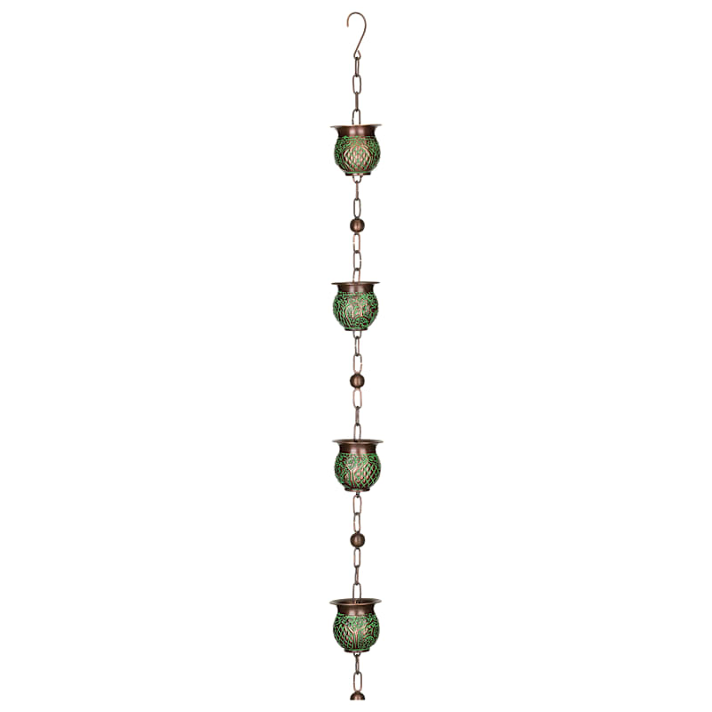 Regal Art & Gift Patina Pot Rain Chain