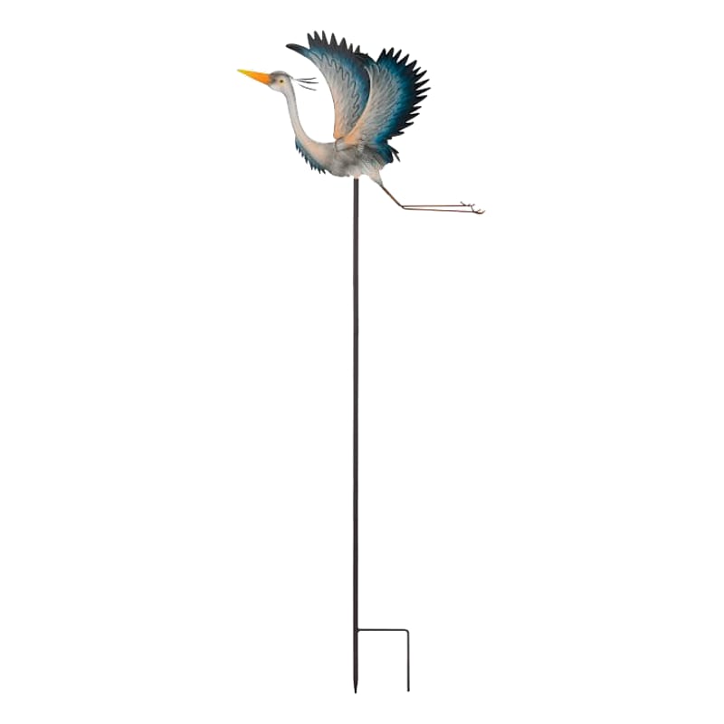 Regal Art & Gift Heron Jiggly Yard Stake