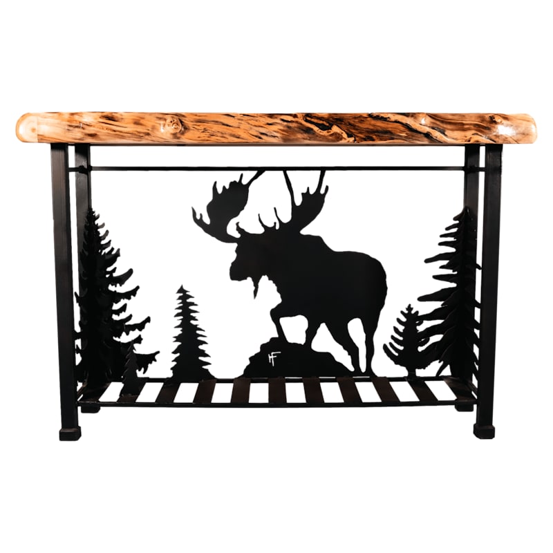 Antlerworx Moose Scene Sofa Table