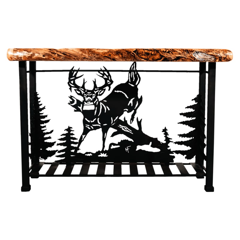 Antlerworx Jumping Buck Scene Sofa Table