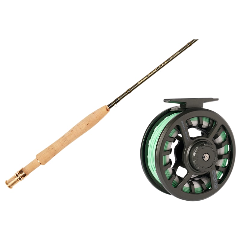 White River Fly Shop CGR Fiberglass Fly Rod and Prestige Loaded Fly Reel Combo