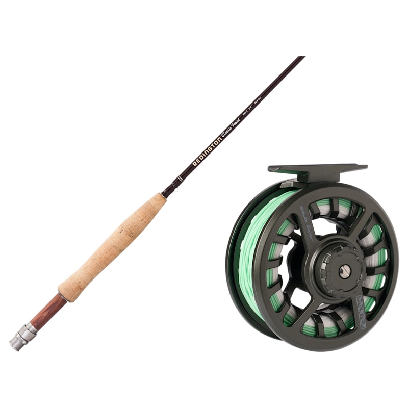 Redington Classic Trout Fly Rod and White River Fly Shop Prestige Loaded Fly Reel Combo
