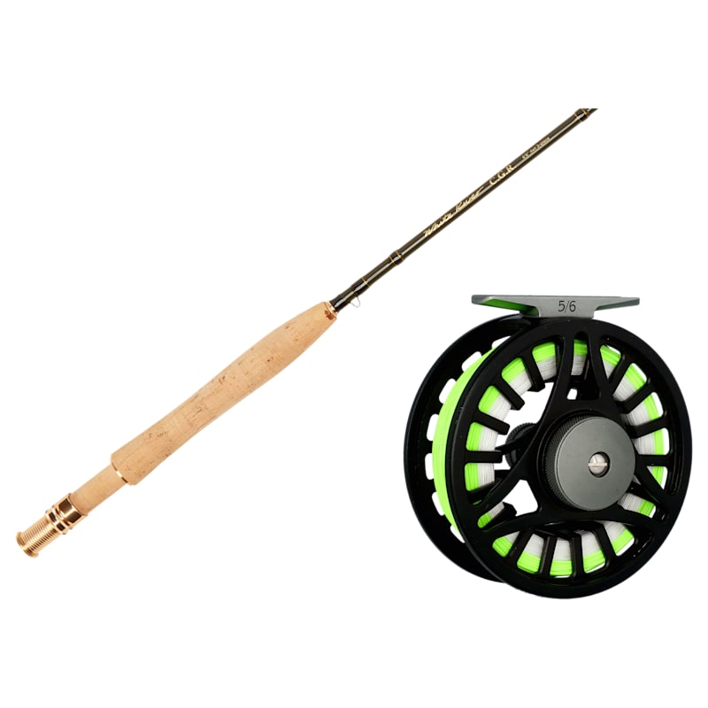 White River Fly Shop CGR Fiberglass Fly Rod and Riseform Loaded Fly Reel Combo