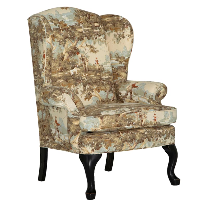 Best Home Furnishings Field & Stream Collection Sylvia Fishing Wingback Chair