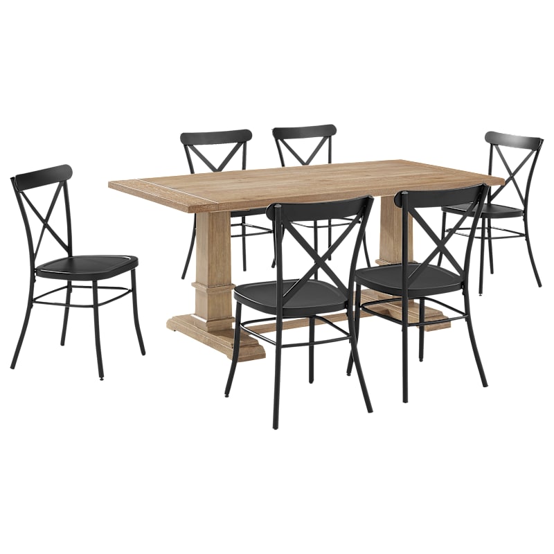 Crosley Joanna 7-Piece Dining Set with Camille Chairs
