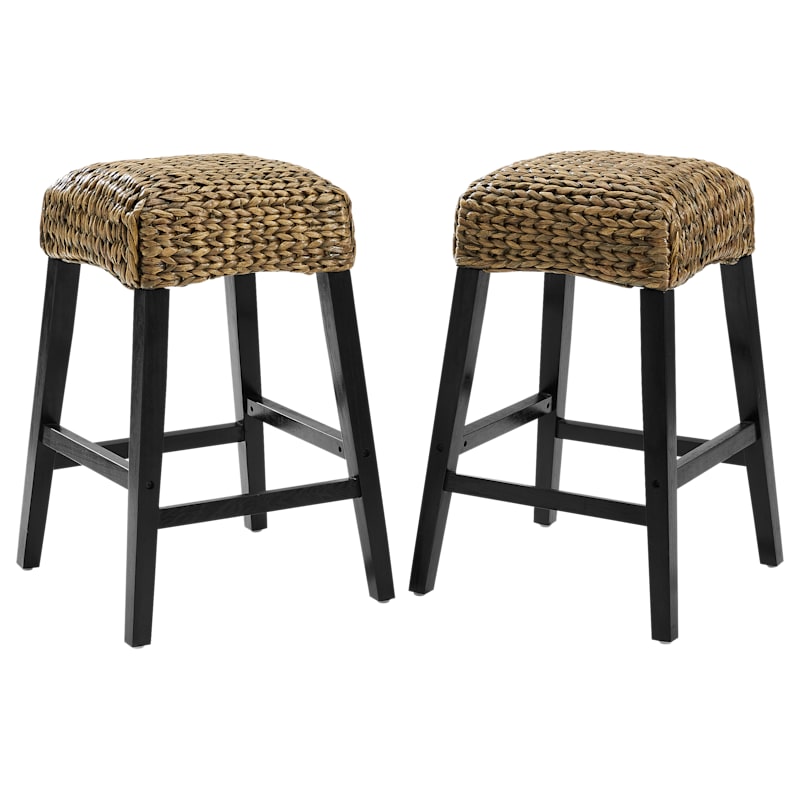 Crosley Edgewater 2-Piece Backless Counter Stool Set