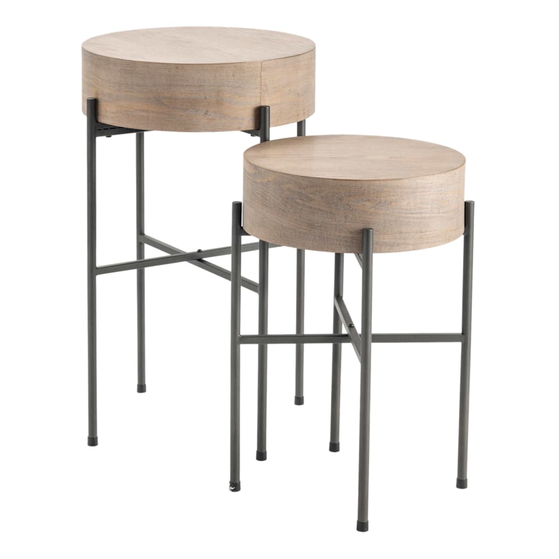 Crestview Collection Normandy Accent 2-Piece End Table Set