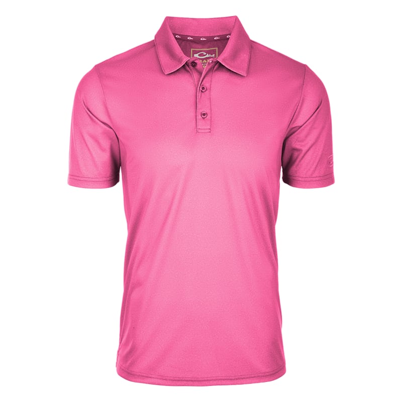 Drake Performance Heather Short-Sleeve Polo Shirt