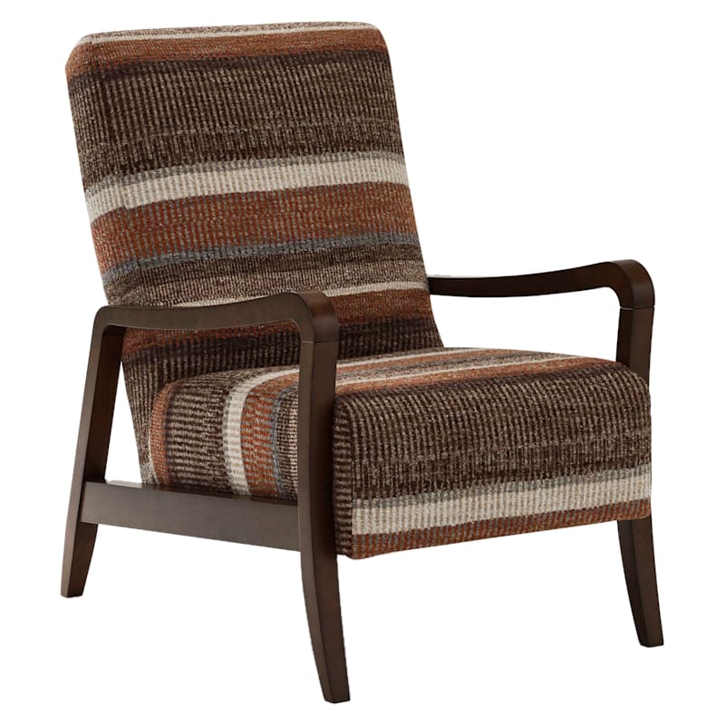 Best Home Furnishings Field & Stream Collection Rybe Brown Striped Accent Chair