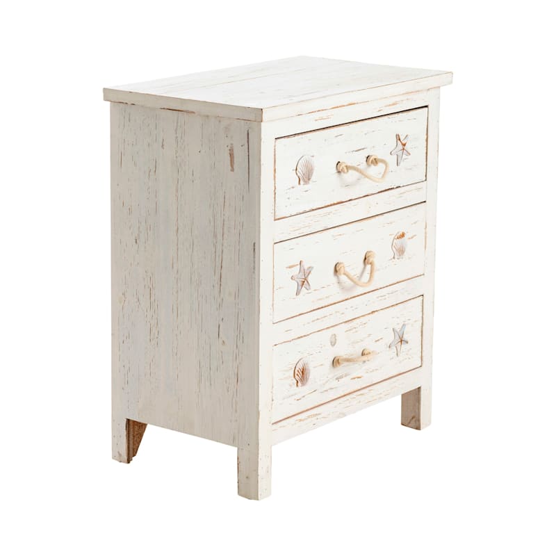 Crestview Collection Seaside Sand 3-Drawer Chest