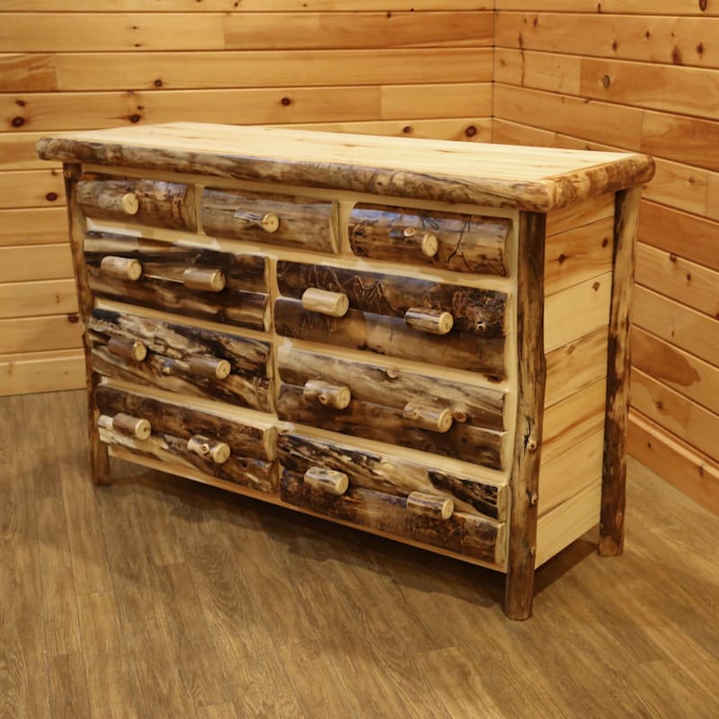 Log Cabin Rustics Cabin Cove 9-Drawer Dresser