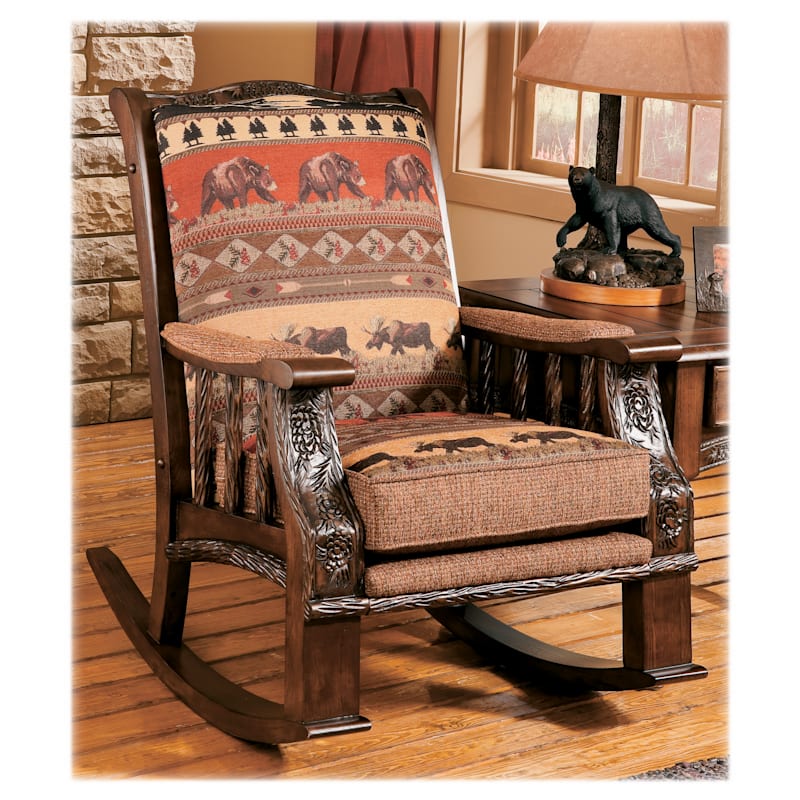 Modern of Marshfield Pine Cone Lodge Rocker
