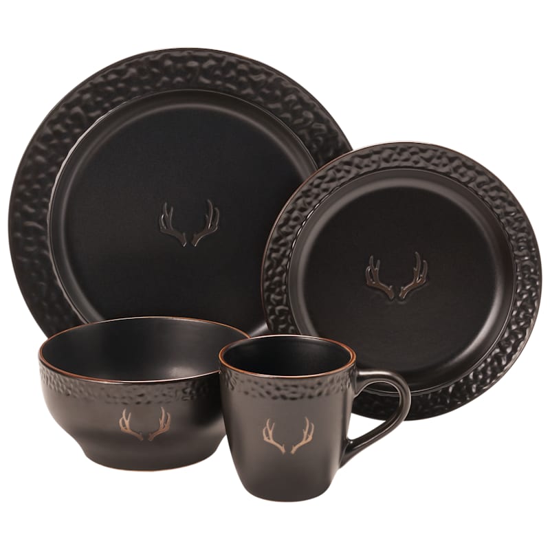 White River Home Antler 16-Piece Dinnerware Set