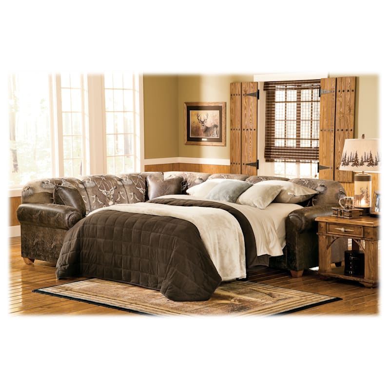 Marshfield Whitetail Ridge Furniture Collection Sectional Sleeper Sofa