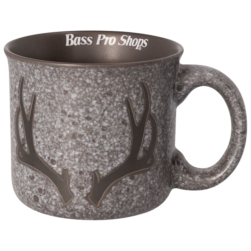 Bass Pro Shops Antler Granite Stoneware Mug