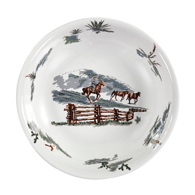 Paseo Road Ranch Life Ceramic Serving Bowl