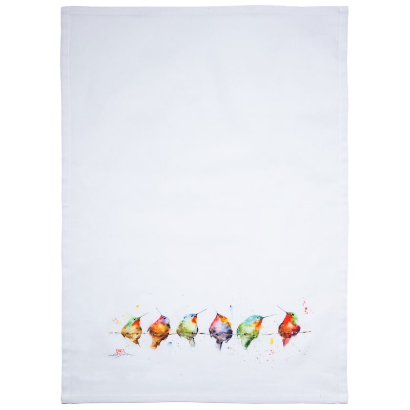 Carstens, Inc. Hummers on a Wire Tea Towel
