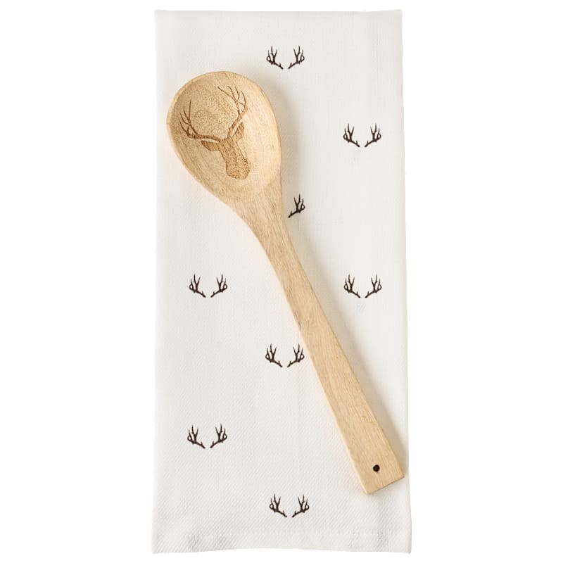 Bass Pro Shops Stag Spoon and Dishtowel Gift Set