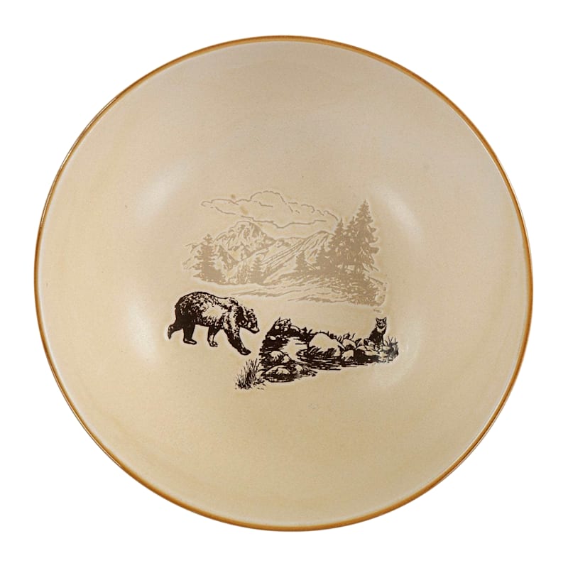 Paseo Road White Pine Ceramic Serving Bowl