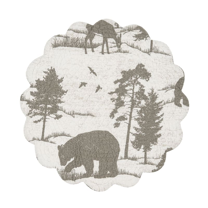 C&F Home Henderson Hideaway Quilted Round Place Mat 6-Pack