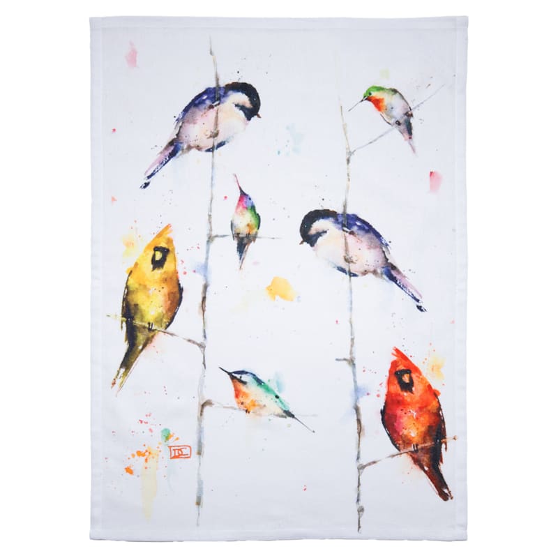 Carstens, Inc. Birds on Branches Tea Towel