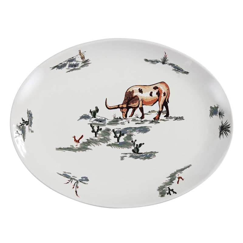 Paseo Road Ranch Life Ceramic Serving Platter