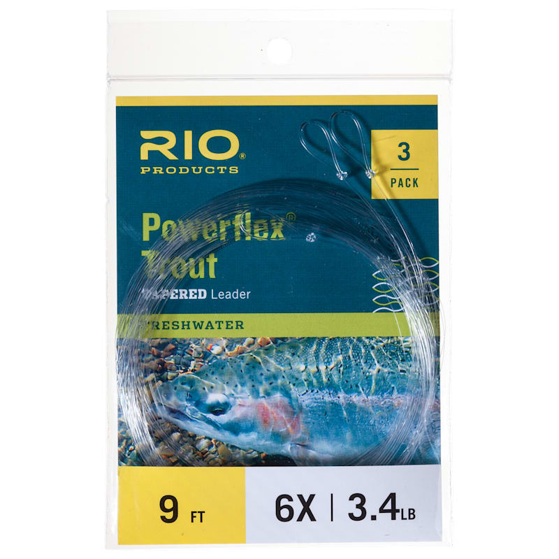 RIO Powerflex Trout Tapered Leaders - 3 Pack