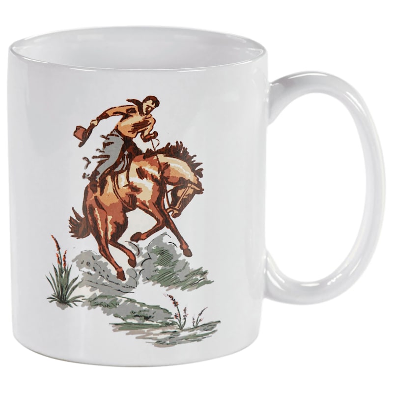 Paseo Road Ranch Life Bronco Mugs 4-Pack
