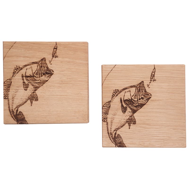 Selbrae House Bass Oak Coaster 2-Piece Set