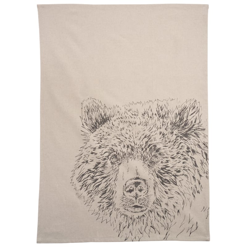 Selbrae House Linen Bear Tea Towel