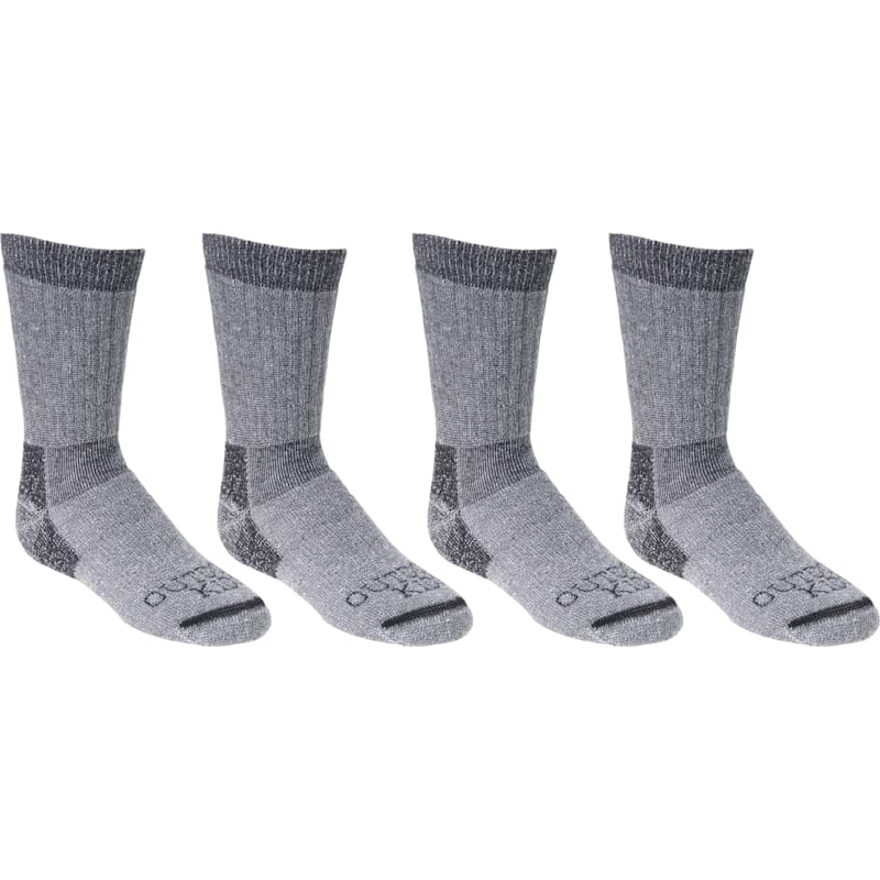 Outdoor Kids Midweight Boot Socks 4-Pack for Kids