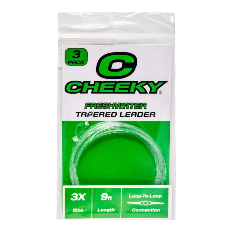 Cheeky Freshwater Tapered Leader 3-Pack