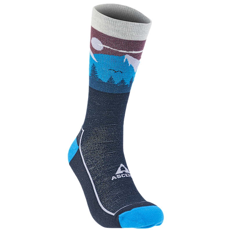 Ascend Sasquatch Landscape Crew Socks