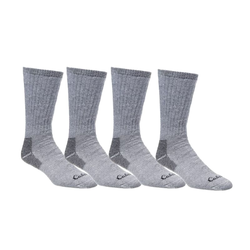 Cabela's Medium-Weight Wool Boot Socks for Men 4-Pair Pack