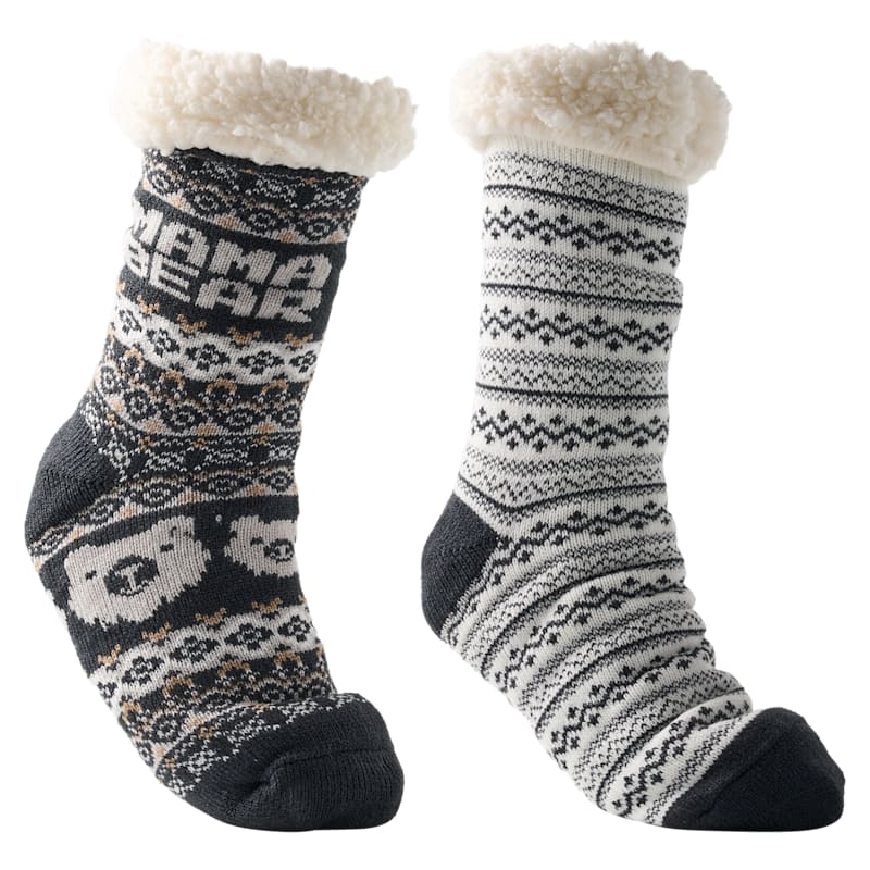 Natural Reflections Cozy Socks for Women 2-Pair Pack