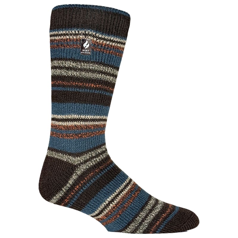 Heat Holders Barrett Striped Crew Socks for Men