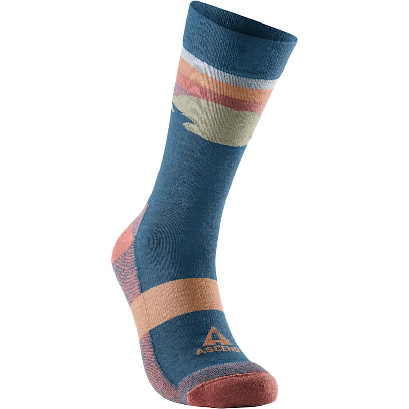 Ascend Mountain Landscape Crew Socks