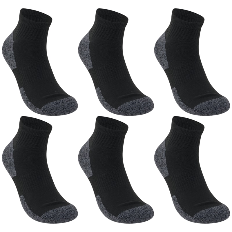 RedHead Performance Quarter Socks for Men 6-Pack