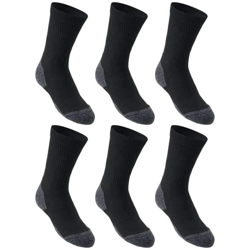 Bass Pro Shops Performance Crew Socks for Kids 6-Pack