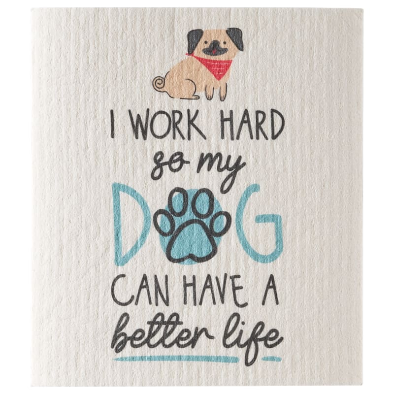 White River Home Dog Better Life Swedish Dishcloth