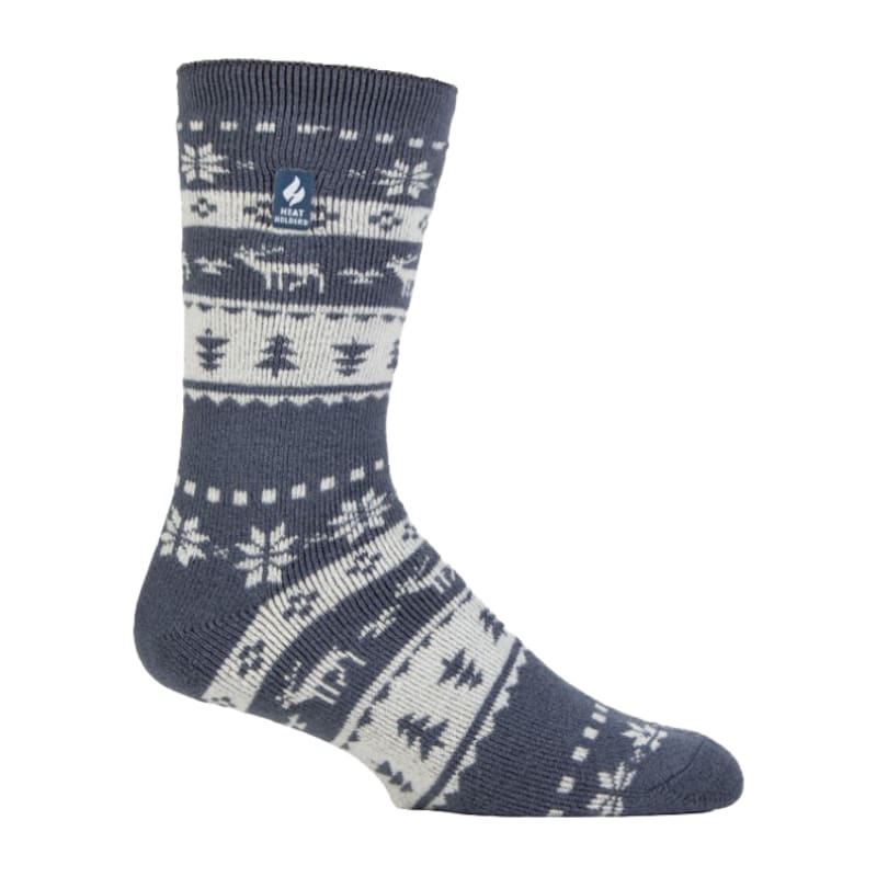 Heat Holders LITE Jasper Holiday Outdoor Deer Crew Socks for Men