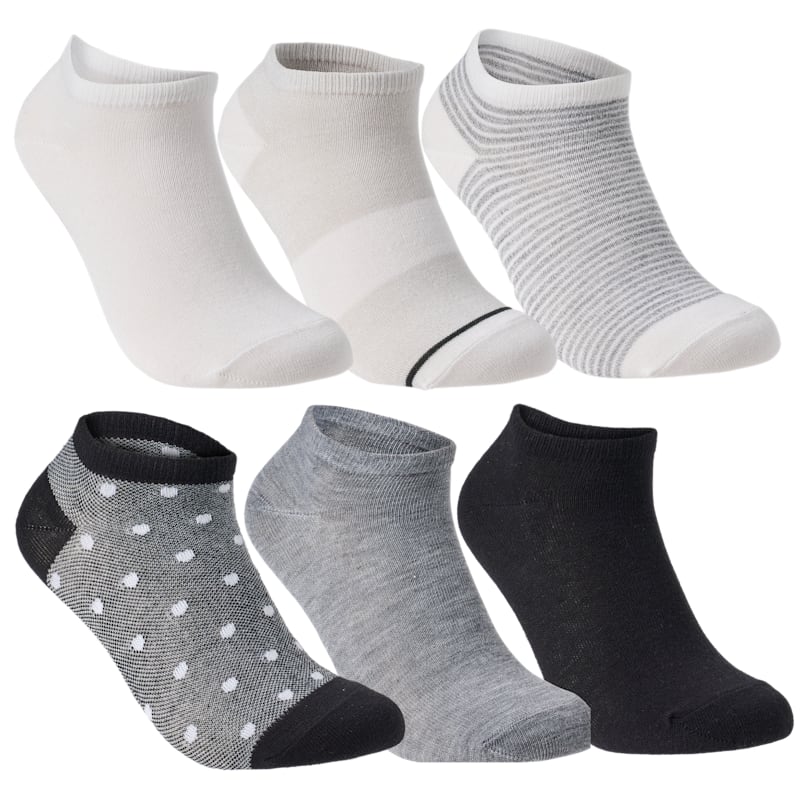 Natural Reflections Assorted No-Show Socks