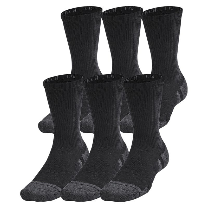 Under Armour Performance Tech Crew Socks 6-Pair Pack