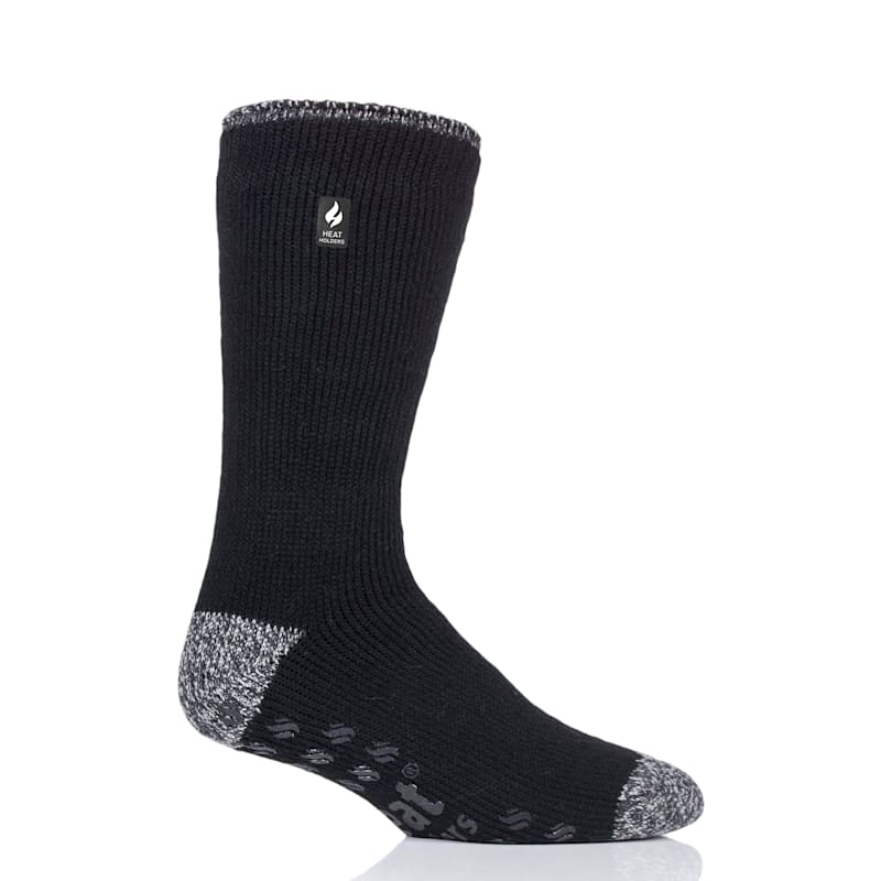 Heat Holders Solid Crew Slipper Socks for Men