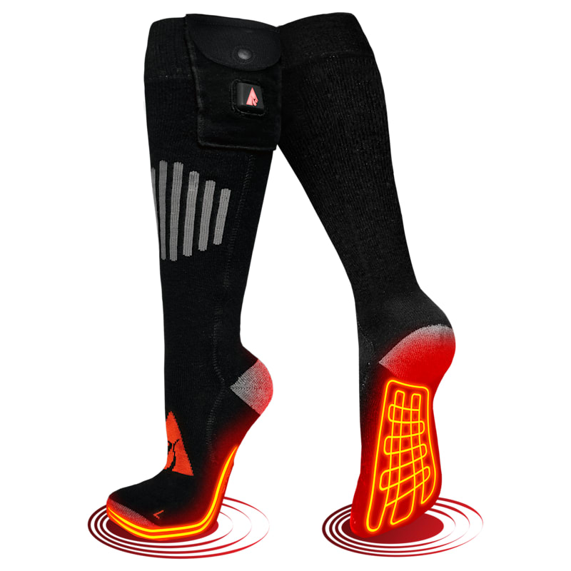 ActionHeat 5V Rechargeable Battery-Heated Wool Socks